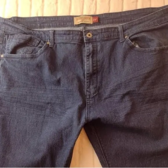 Hudson & Barrow Jeans Men's 44x32 Straight Leg Stretch Denim Pants T25 - Picture 2 of 9